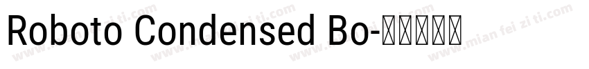 Roboto Condensed Bo字体转换